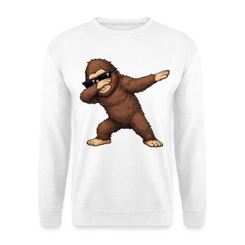 Dabbing Big Foot - Unisex Sweatshirt - white - Front