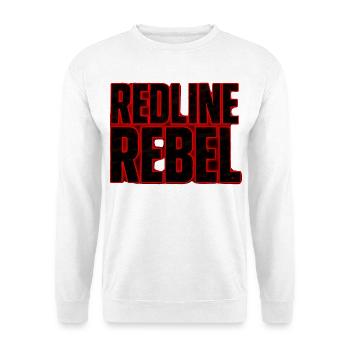 Redline Rebel Shirt für Männer Streetwear - Unisex Pullover - Weiß - Vorne