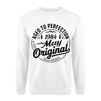 mai 1984 – Légende des sommets et montagnes - Sweat-shirt Unisexe - blanc - Devant