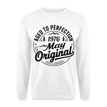 mai 1976 – Légende des sommets et montagnes - Sweat-shirt Unisexe - blanc - Devant