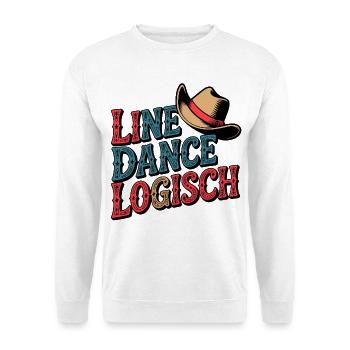 Line Dance Logisch - Unisex Pullover - Weiß - Vorne