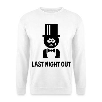 Bräutigam – Last Night Out (JGA / Polterabend / B) - Unisex Sweatshirt - white - Front