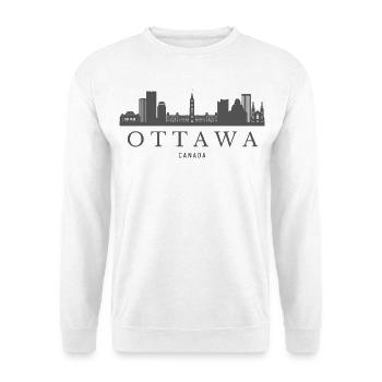 Ottawa skyline Canada, Ottawa silhouette - Unisex Sweatshirt - white - Front