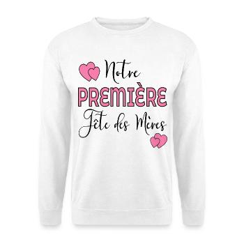 Fêtes des mères - Sweat-shirt Unisexe - blanc - Devant