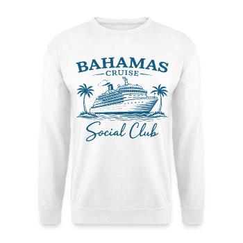Club social de croisière aux Bahamas - Sweat-shirt Unisexe - blanc - Devant