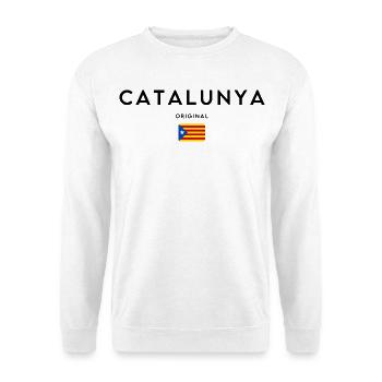 Catalan pride, minimalist elegant design - Unisex Sweatshirt - white - Front