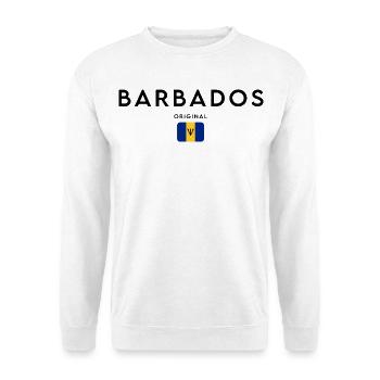 Barbadian pride, minimalist sleek design - Unisex Sweatshirt - white - Front