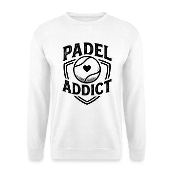 Padel Addict Sport Passion Lifestyle - Unisex Sweatshirt - white - Front