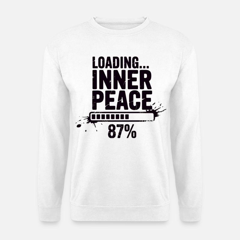 Loading Inner Peace - Sarkasmus Stress Shirt - Unisex Pullover - Weiß