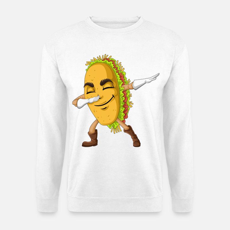 Taco-Shirt abtupfen - Unisex Pullover - Weiß