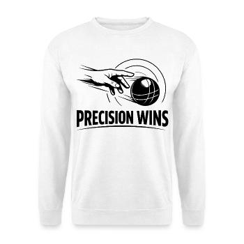 Boule Boccia Precision Wins Sport Hobby - Unisex Sweatshirt - white - Front