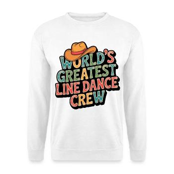 World's Best Line Dance Crew - Unisex Sweatshirt - white - Front
