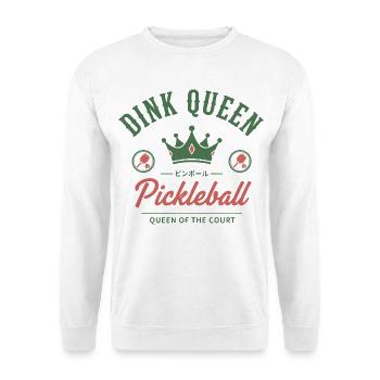 Pickleball, Dink, Königin, Königin des Hofes, witzig - Unisex Pullover - Weiß - Vorne