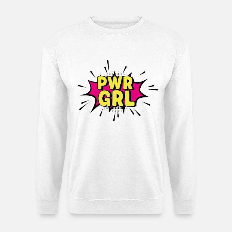 POWER_GIRL - Unisex Pullover - Weiß