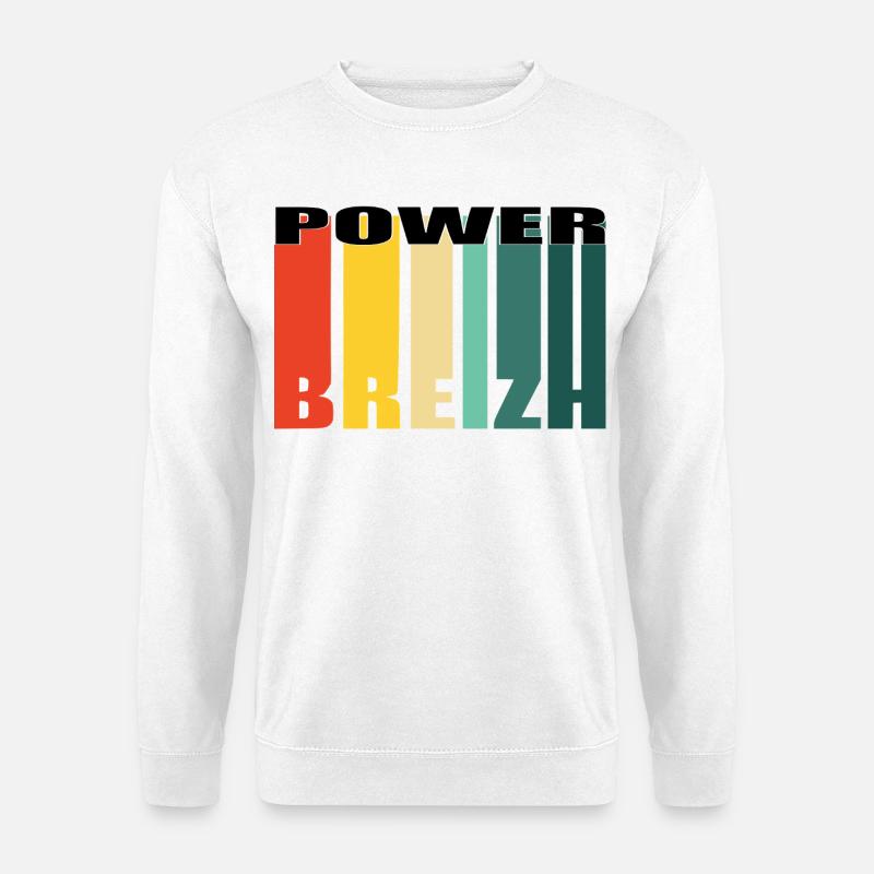 POWER BREIZH - Unisex Pullover - Weiß