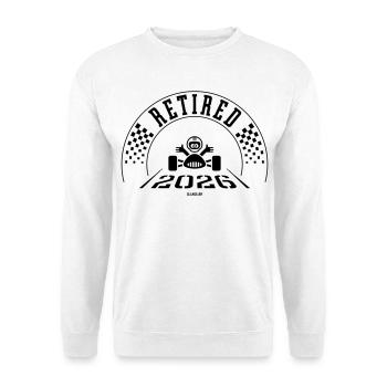 Retired 2026 (Retiree / Retirement Entry / Black) - Unisex Sweatshirt - white - Front