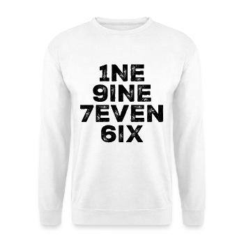Vintage 1976 - Unisex Pullover - Weiß - Vorne - Alina (178cm) & Michal (187cm)