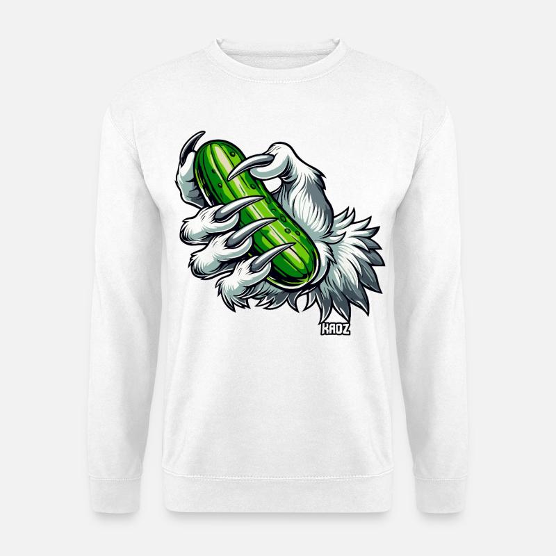 Furry Claw Cucumber Grasp - Unisex Sweatshirt - white