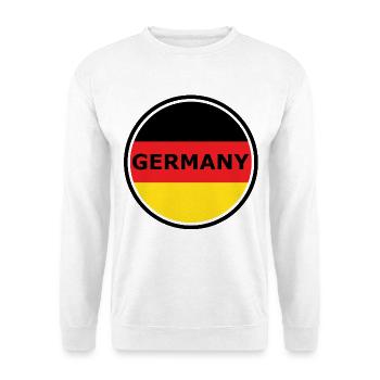 Germany Flag Semicircle Graphic - Unisex Sweatshirt - white - Front