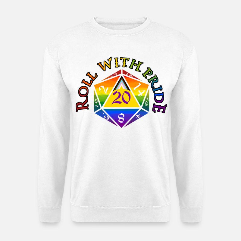 Roll with PRIDE! - Unisex Sweatshirt - white