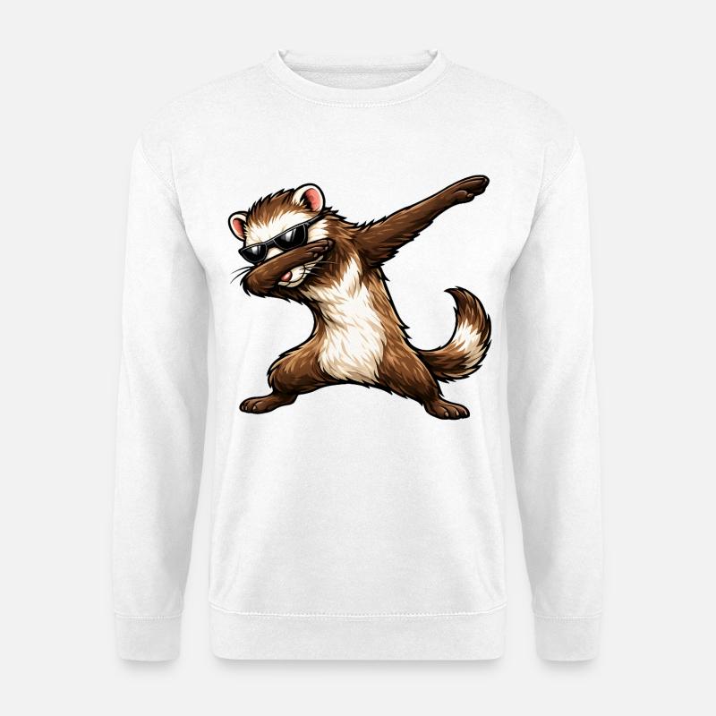 Dabbing Ferrets - Unisex Sweatshirt - white