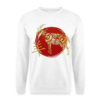 Goat Chinese Zodiac Horoscope - Unisex Sweatshirt - white - Front