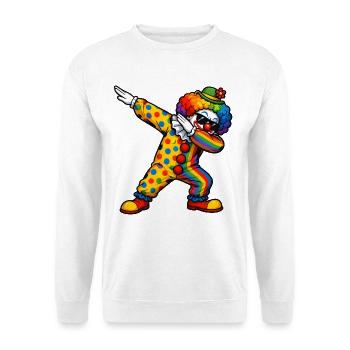 Dabbing Clown - Unisex Pullover - Weiß - Vorne