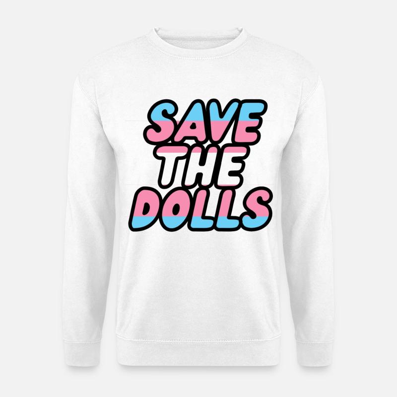 Rettet die Puppen - Unisex Pullover - Weiß