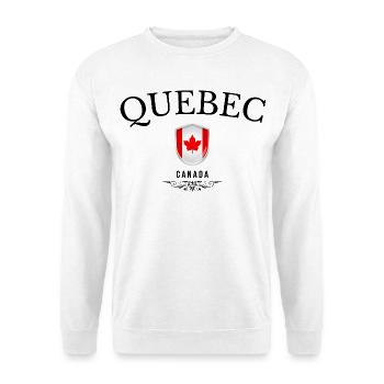 Souvenir Quebec, elegantes Design Quebec - Unisex Pullover - Weiß - Vorne