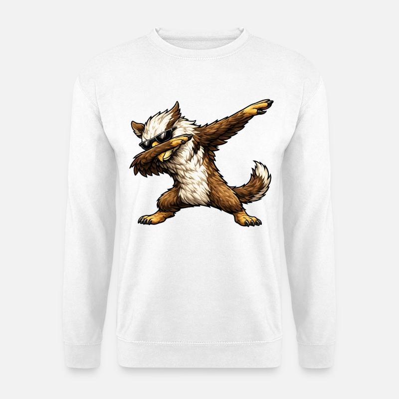Dabbing Greif - Unisex Pullover - Weiß