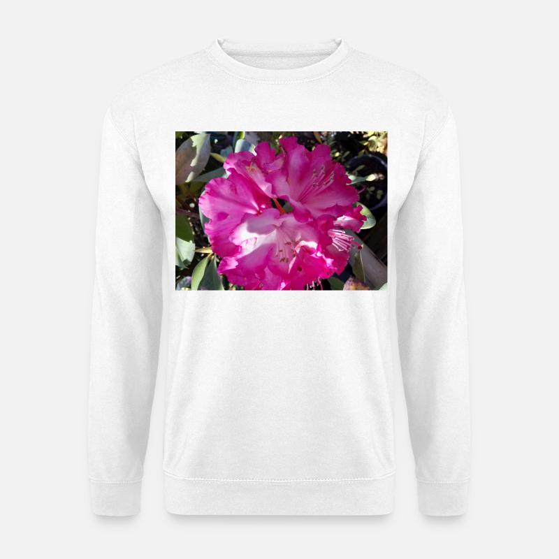 Fuchsia azalea in full bloom - Unisex Sweatshirt - white