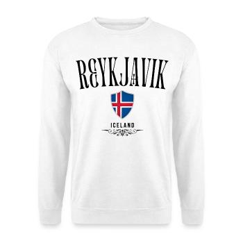 Souvenir Reykjavik, elegant design Reykjavik - Unisex Sweatshirt - white - Front