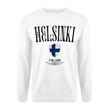 Souvenir d’Helsinki, design élégant Helsinki - Sweat-shirt Unisexe - blanc - Devant