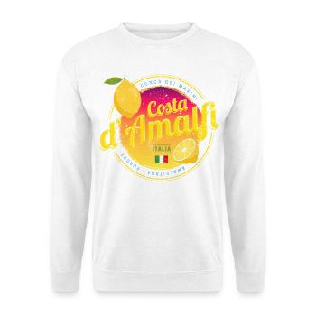 Costa d'Amalfi in Italien Amalfiküste Souvenir - Unisex Pullover - Weiß - Vorne