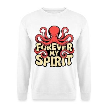 Vibrations de pieuvre - Sweat-shirt Unisexe - blanc - Devant