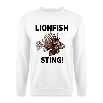 Lionfish Danger Sting Flying Lionfish Black - Unisex Sweatshirt - white - Front