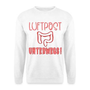 Blähungen Luftpost Darm - Unisex Pullover - Weiß - Vorne