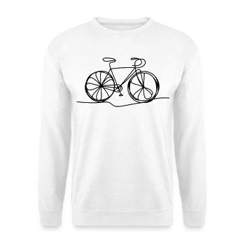 Bicycle Cycling Cyclist - Unisex Sweatshirt - white - Front