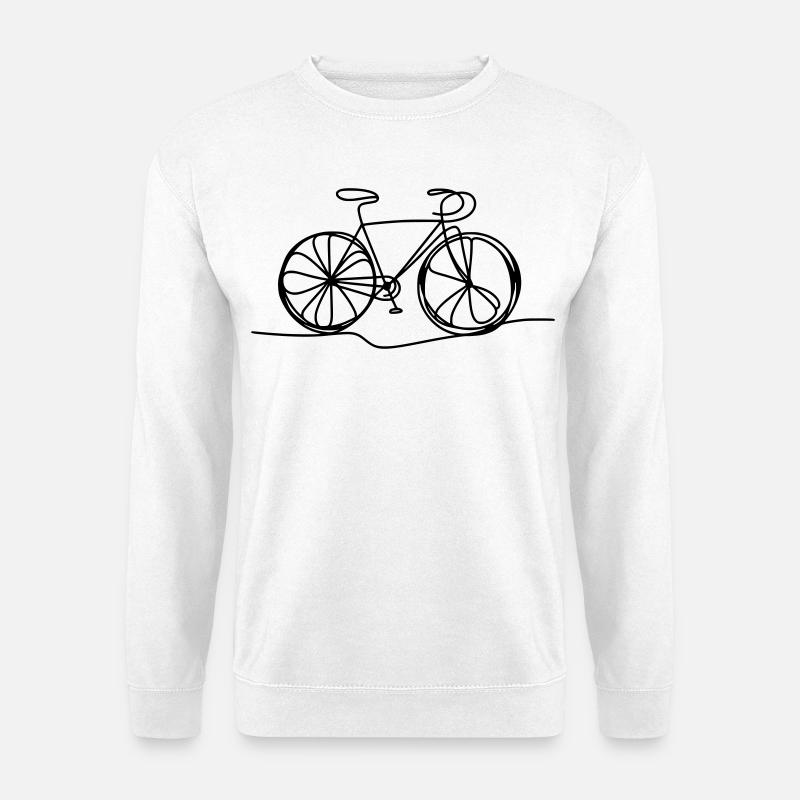 Bicycle Cycling Cyclist - Unisex Sweatshirt - white