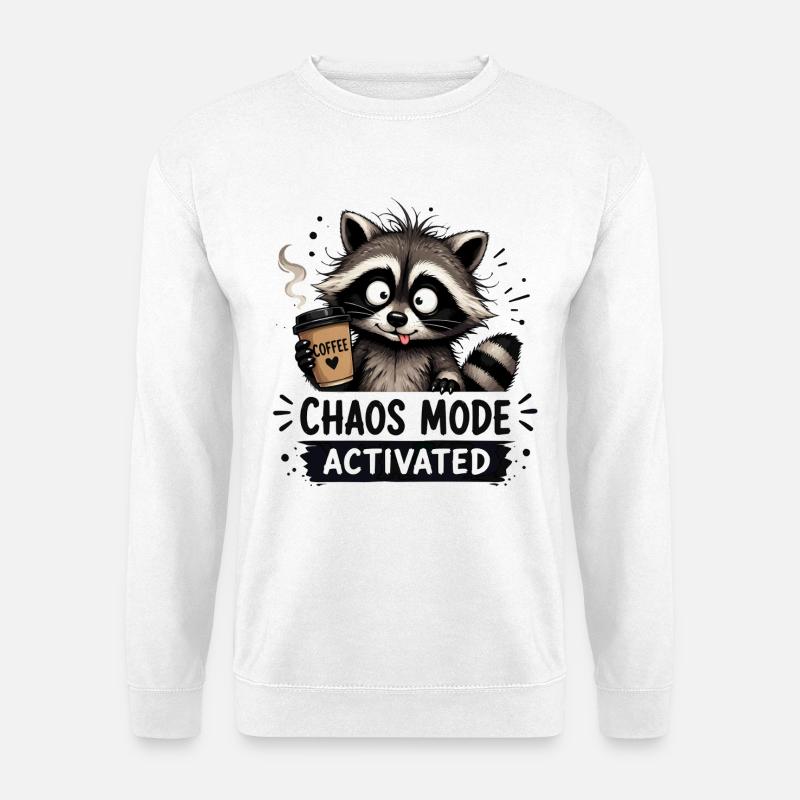 Mayhem Mode Enabled - Unisex Sweatshirt - white