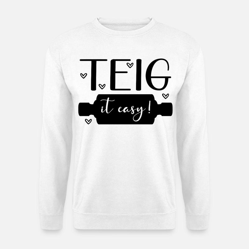 Baking Dough Roll - Unisex Sweatshirt - white