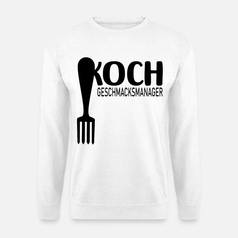 Geschmacksmanager Papa Koch - Unisex Pullover - Weiß