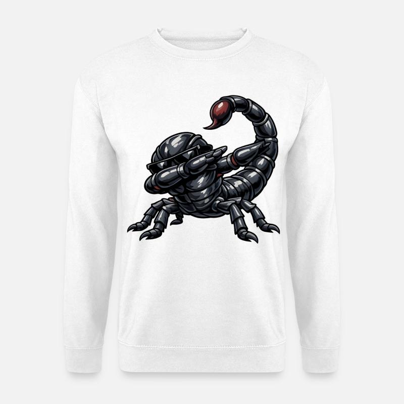 Dabbing Scorpio - Unisex Sweatshirt - white