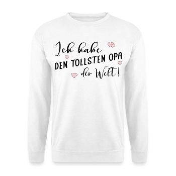 Komplimente Opa - Unisex Pullover - Weiß - Vorne