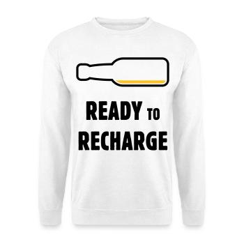 Ready To Recharge (Beer / Beer / POS 2C) - Unisex Sweatshirt - white - Front