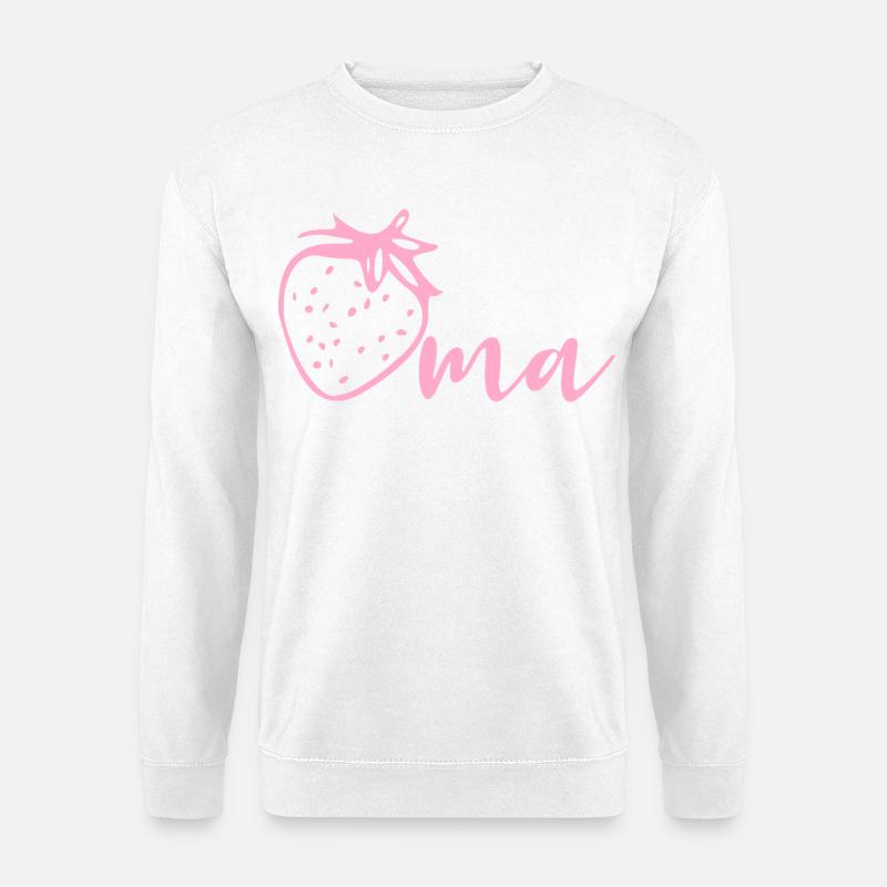 Erdbeeren Oma - Unisex Pullover - Weiß