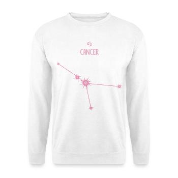 Krebs-Sternzeichen Sternbild Pastellrosa - Unisex Pullover - Weiß - Vorne
