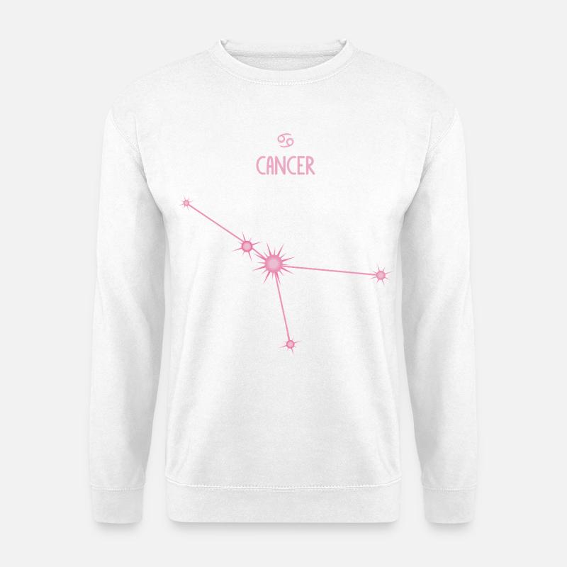 Krebs-Sternzeichen Sternbild Pastellrosa - Unisex Pullover - Weiß