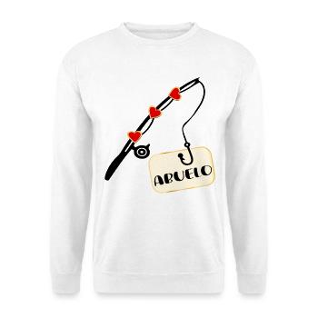 Spain Grandfather Fisherman - Unisex Sweatshirt - white - Front