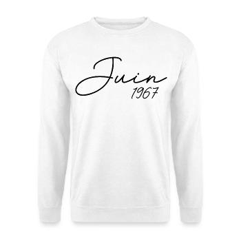 Geburtstag 1967 Juni 1967 Geschenk Juni 1967 - Unisex Pullover - Weiß - Vorne